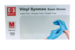 BASIC VINYL SYNMAX GLOVES MEDIUM BLUE