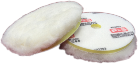 P&S high Action D/A Soft Wool Correction Pad - White
