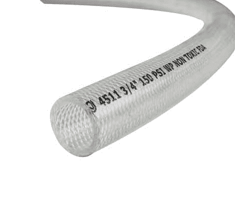 NILFISK HOSE, 3/4" PVC CLEAR,  REINFORCED